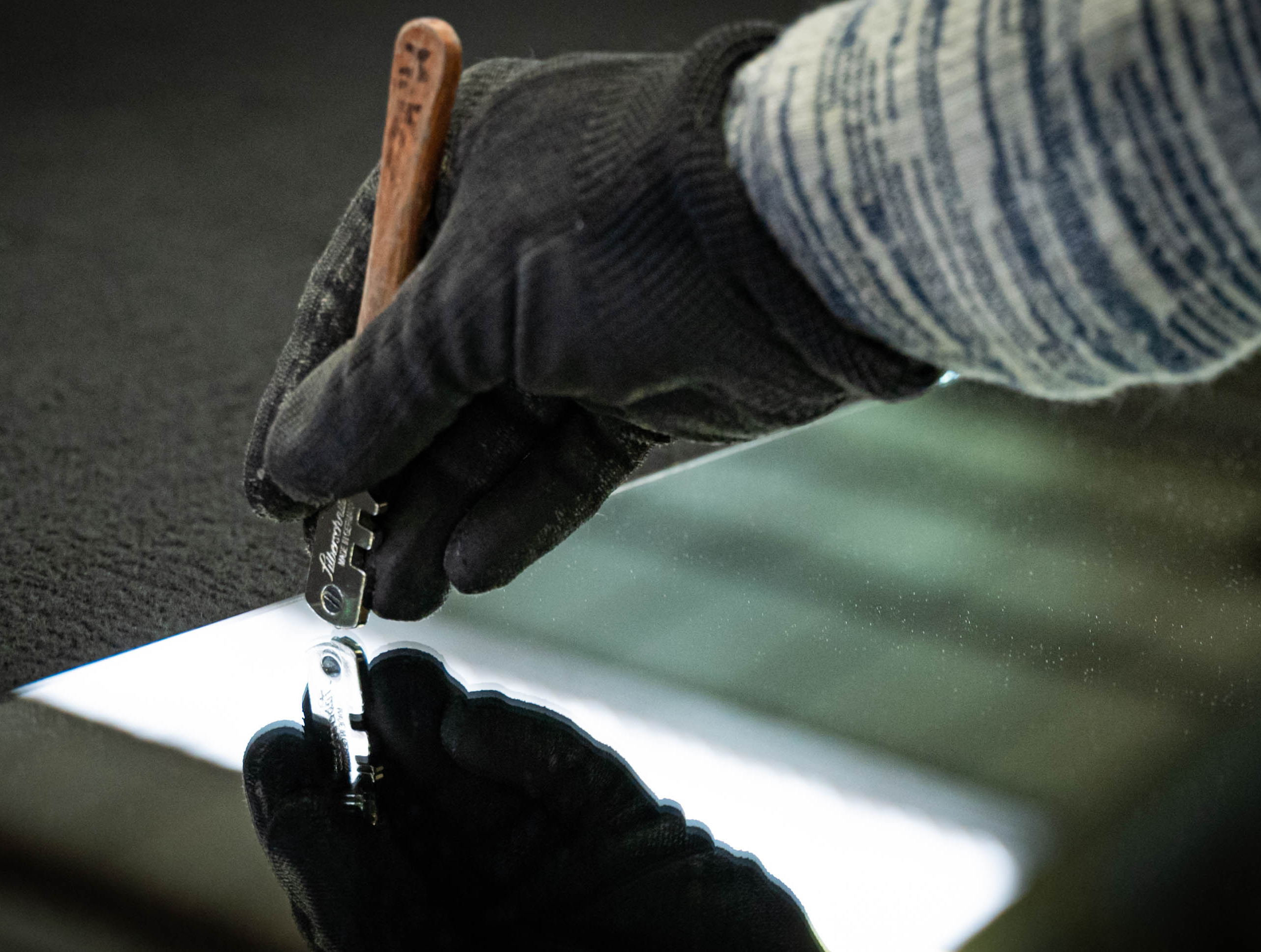 Coupe du verre et croquage du verre industrie verrière