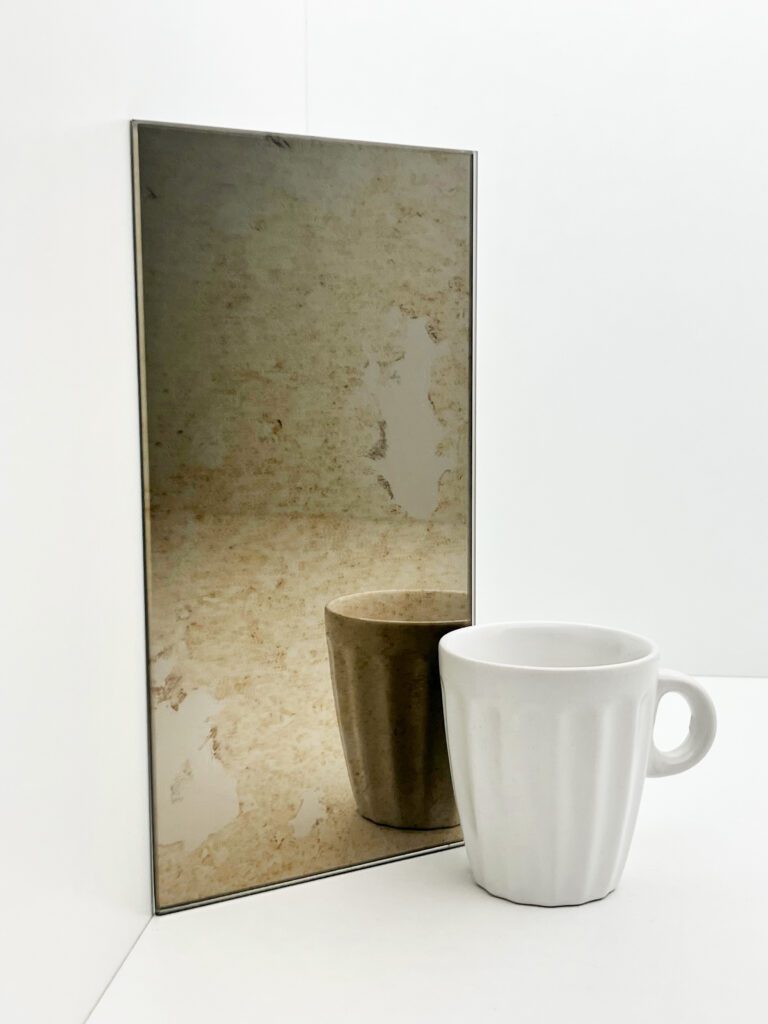 Miroir antique bronze - Aspect ancien et vintage