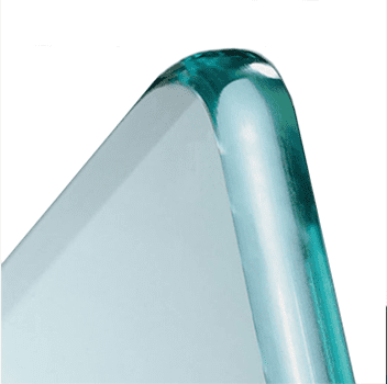 Verre plat avec façonnage Joint Rond Poli (JRP)